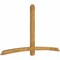 Ekena Millwork Bellingham Rough Sawn Timber Gable Bracket, Western Red Cedar, 96"W x 56"H x 4"D x 4"F, 14/12 Pitch GBW096X56X0404BEL00RWR - alternate 2